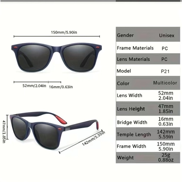 NEW - Men’s Trendy Classic Large Square Framed Glasses (Black / OneSize) - Picture 7 of 10